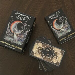 Midnight Magic✨A Tarot Deck of Mushrooms & Guidebook by Sara Richard